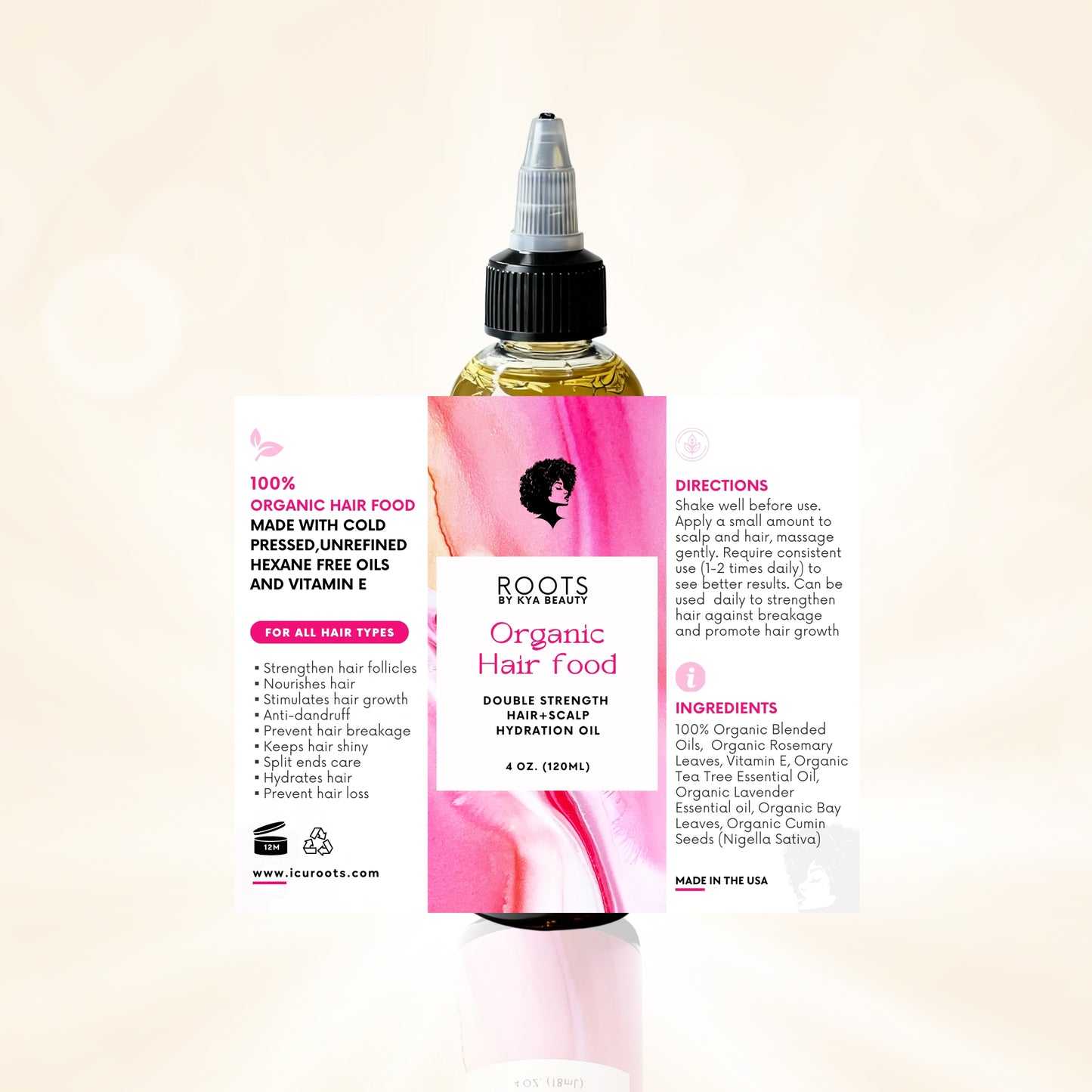 100% Organic Hair Repair & Growth Formula